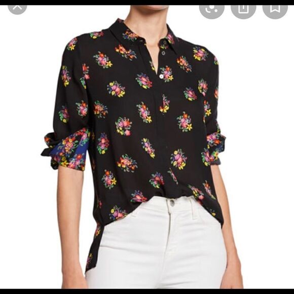 Kobi Halperin Bailey Silk Floral Button Down Shirt - Picture 8 of 8